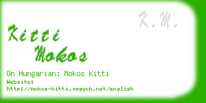 kitti mokos business card